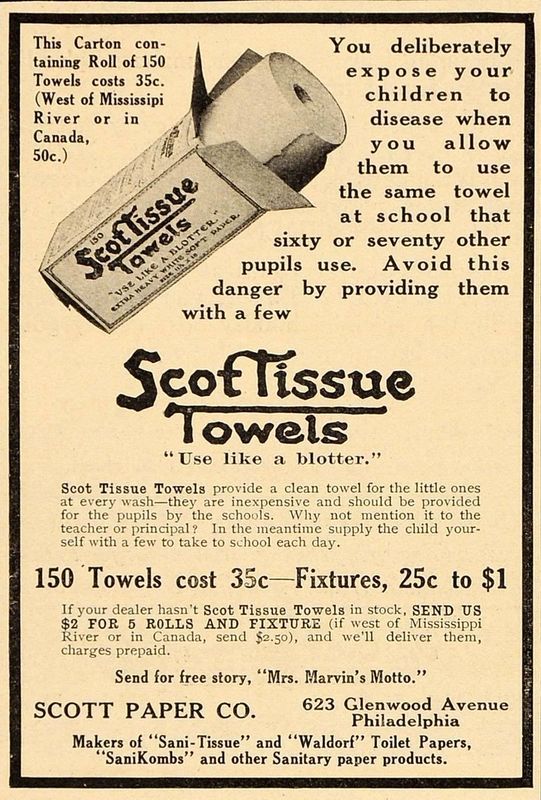 Scott Towels Advertisement